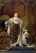 Baron Antoine-Jean Gros Portrait of Louis XVIII in his coronation robes oil painting on canvas